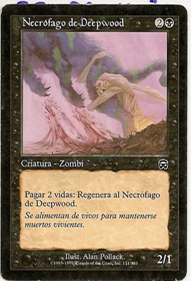 Magic mascaras de mercadia  necrófago de Deepwood 131/350 español